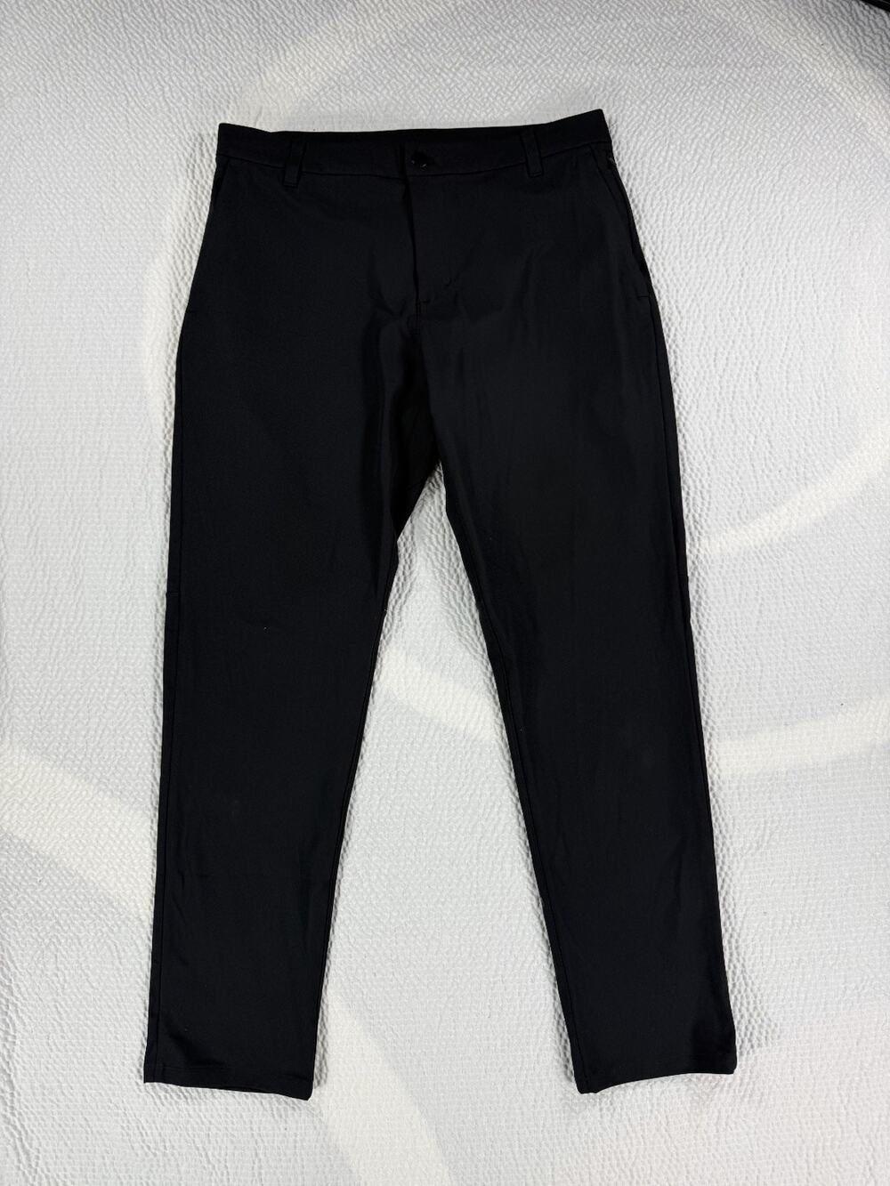 Lululemon Pants 34x31 Black ABC Warpstreme Slim Fit Pants Casual Stretch Golf